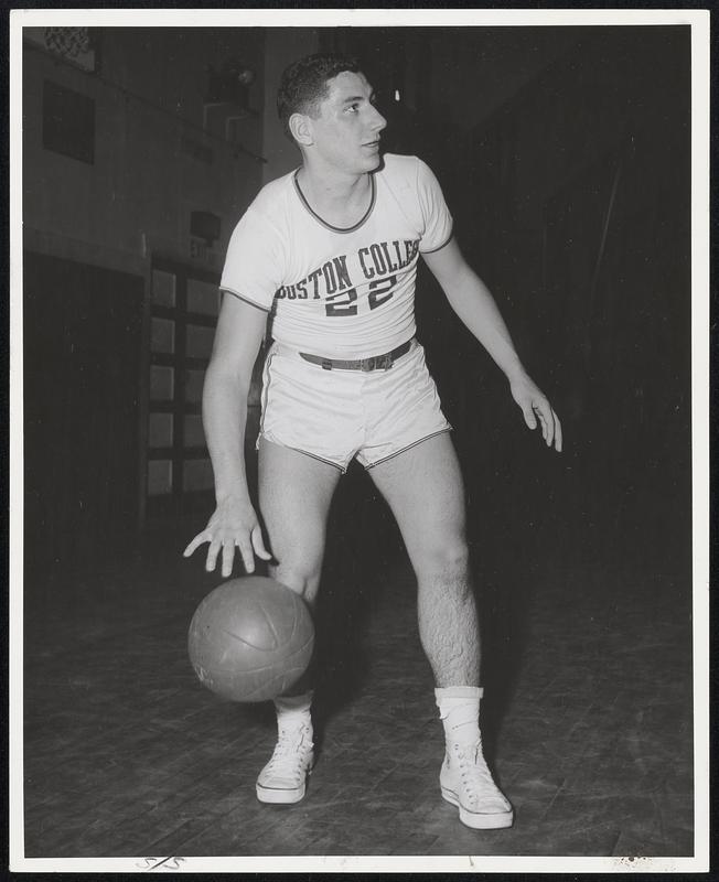 Boston College junior Jack Schoppmeyer, Plainview, N.Y., newly-elected captain of the 1959-'60 basketball team.