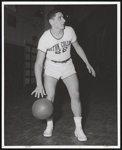 Boston College junior Jack Schoppmeyer, Plainview, N.Y., newly-elected captain of the 1959-'60 basketball team.
