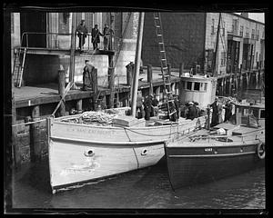 Rum runner caught - San Calogero at appraisers stores with $150,000 of choice liquor, May 1932