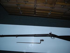 Springfield musket with bayonet