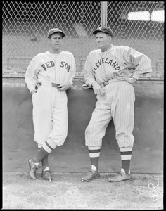 Red Sox and Indian managers Harris and Johnson.