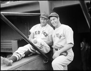 Red Sox / Yankees. Foxx and DiMaggio.