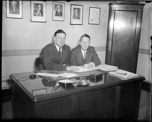 Red Sox manager Joe Cronin and G. M. Eddie Collins