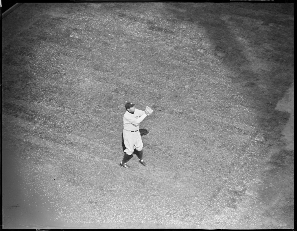 Babe Ruth of the Yankees at Fenway