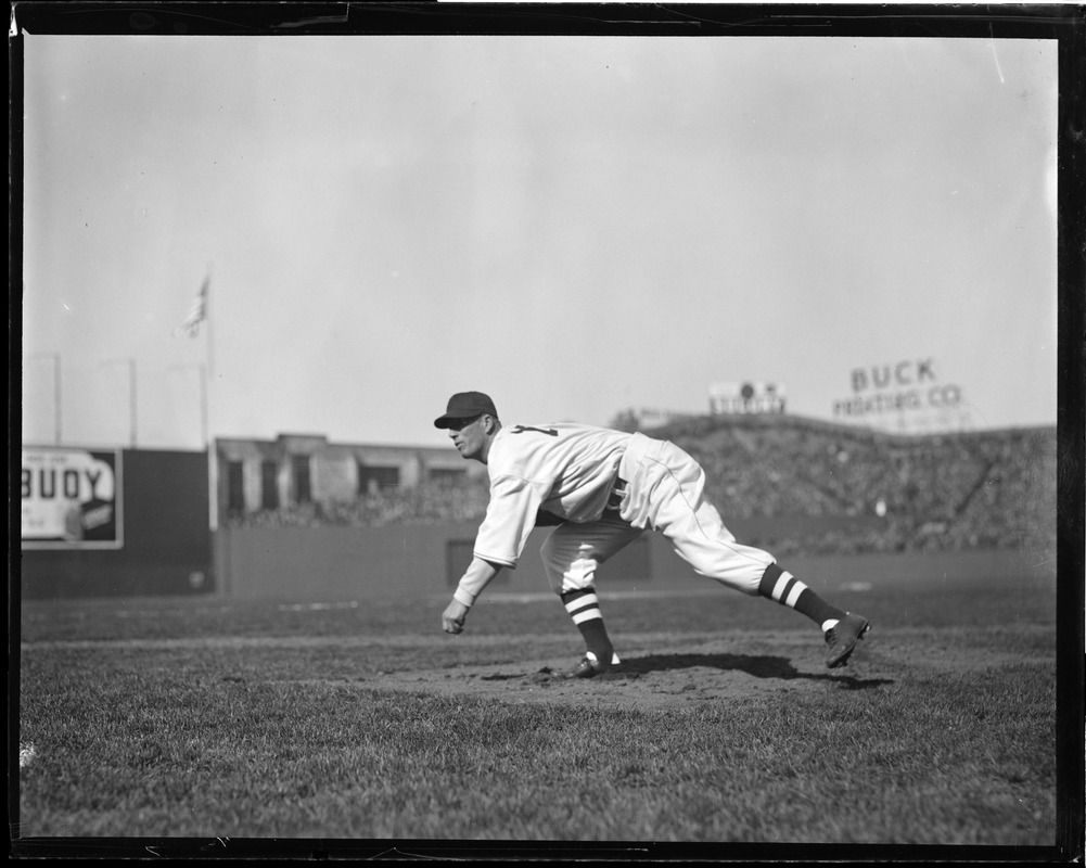 Lefty Grove On The Mound At Fenway Digital Commonwealth