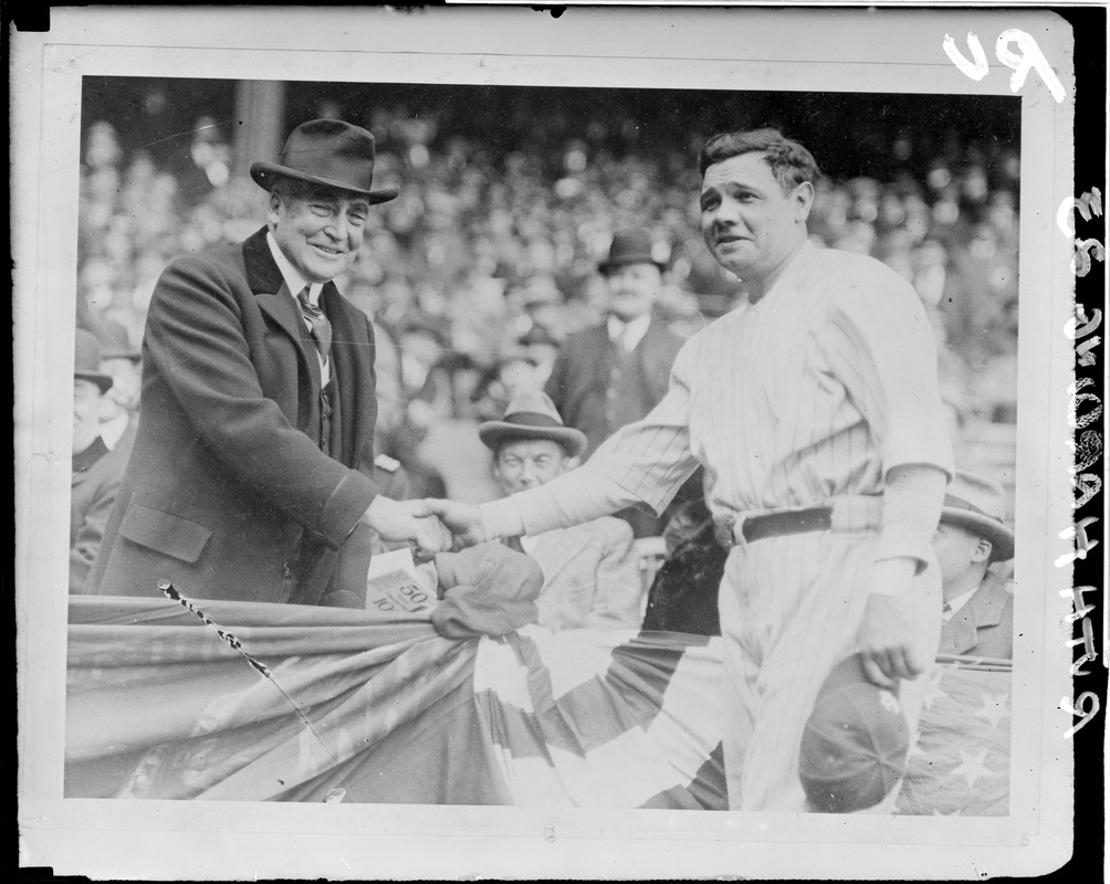 Babe Ruth and Pres. Harding