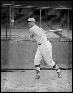 Jack Rothrock of the Cardinals shows his stroke