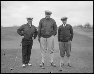 Babe Ruth playing golf on Massachusetts course