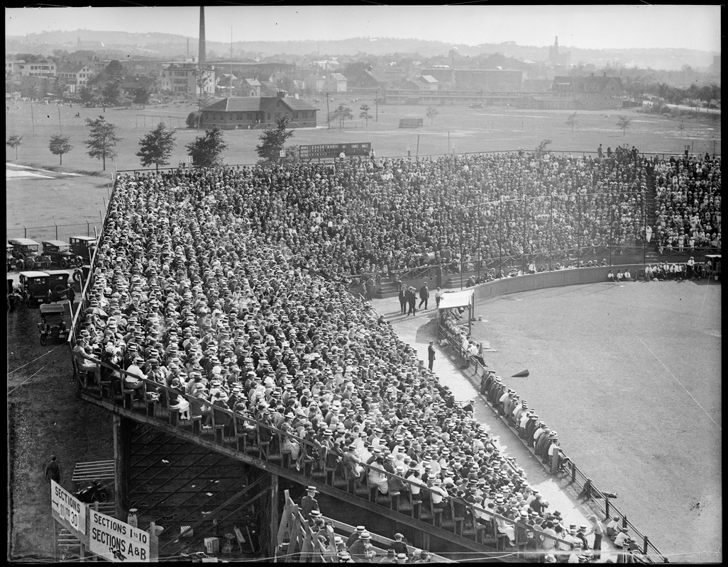 Crowd at Soldiers Field ballpark