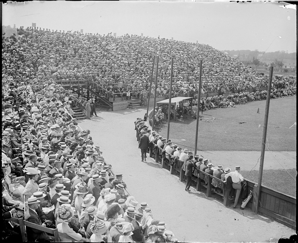 Big baseball crowd at Harvard
