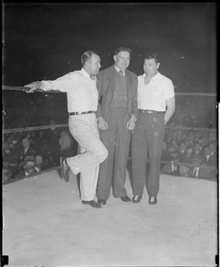 Unidentified (3) men in boxing ring