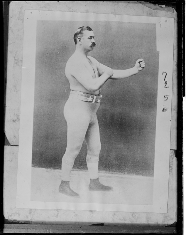 John L. Sullivan in classic pose - Digital Commonwealth