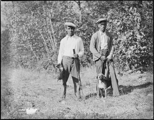 Welterweight champ Jack Thompson and his father bag some pheasants during training in Sharon