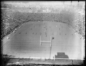 Crowd at Harvard Stadium, "B" in panorama with "A" and "C"