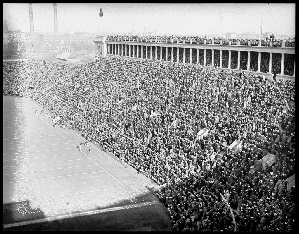 Big crowd at Harvard Stadium