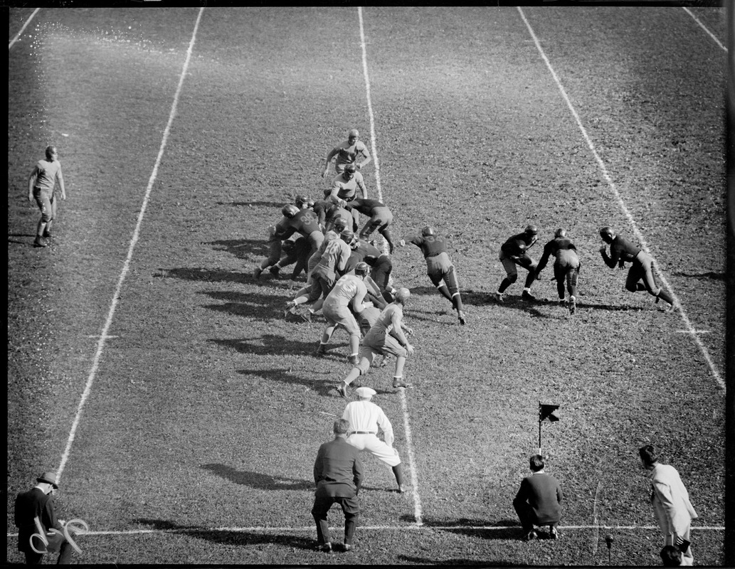 Football action, B.C. vs. St. Anthems