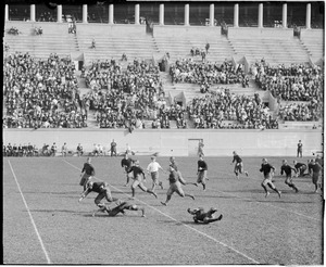 Carugle in action for Harvard at stadium