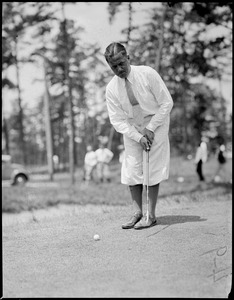 Bobby Jones on the green at Oyster Harbor
