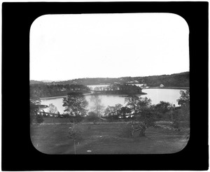 Distribution Department, Chestnut Hill Reservoir, Lawrence Basin in foreground, Mass., 1893