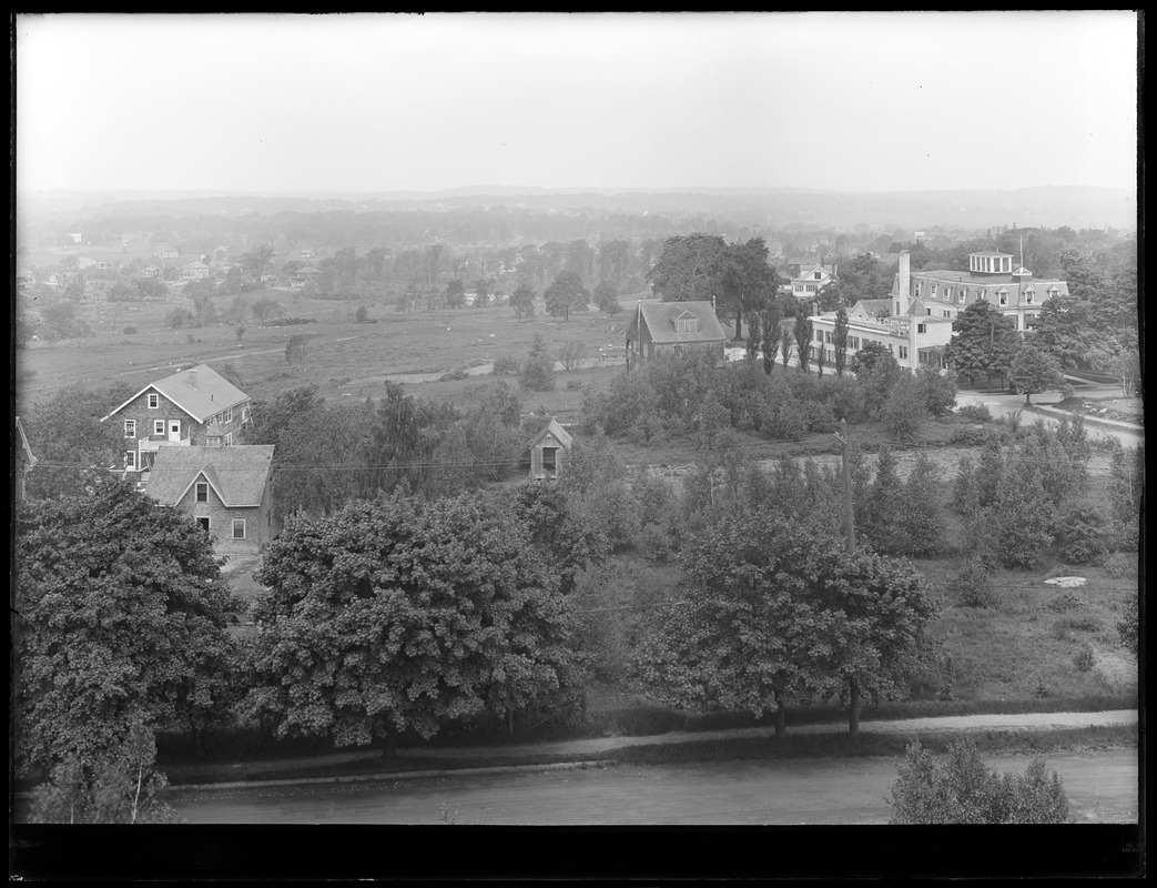 Distribution Department, Northern Extra High Service Arlington Standpipe, panorama view from Standpipe, Arlington, Mass., Jun. 4, 1920