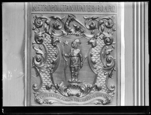 Metropolitan Water Works Miscellaneous, tablet, Metropolitan Water Board, with Seal of the Commonwealth, Boston, Mass., ca. 1895-1898