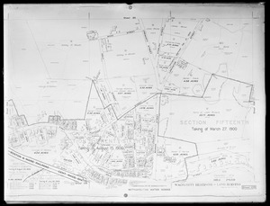 Wachusett Reservoir, Land Survey Plan, Sheet 105, Mass., ca. 1896-1898