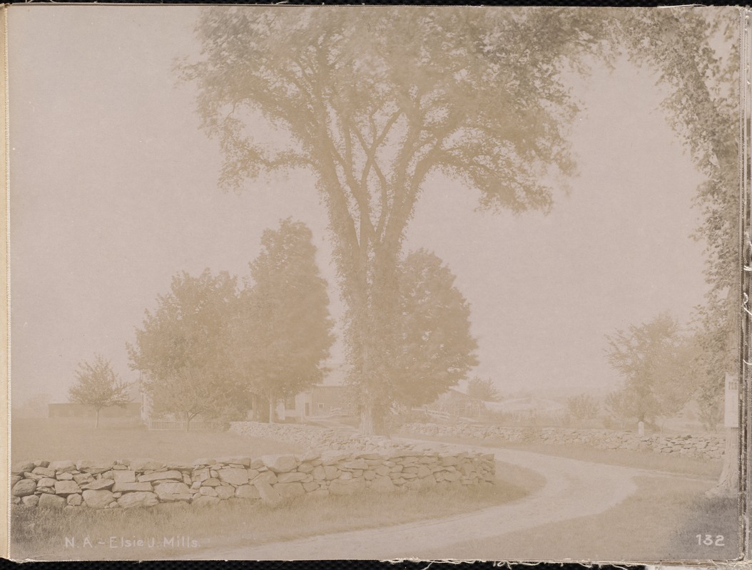 Wachusett Aqueduct, Elsie J. Mills' house, station 411, from the south, Northborough, Mass., May 25, 1896
