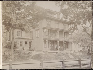 Wachusett Reservoir, Seraphine Prince's large house, on north side of East Main Street, opposite the east end of Common, from the south, West Boylston, Mass., Jun. 13, 1896