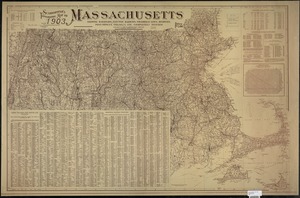 Scarborough's topographic map of Massachusetts