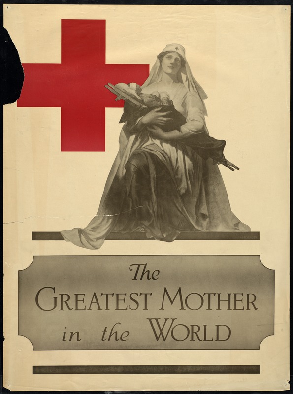 helikopter lindre volatilitet Red Cross Poster, World War I - Digital Commonwealth