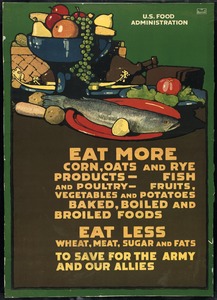 Food Rationing Poster, World War I
