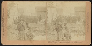 Women prospectors on their way to Klondyke