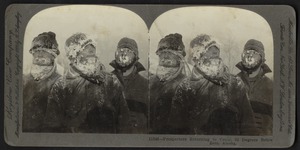 Prospectors returning to camp, 62 degrees below zero, Alaska