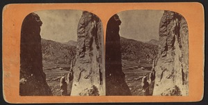 Gate to Garden of the Gods, c. 1870's -- Colorado Springs, Colorado