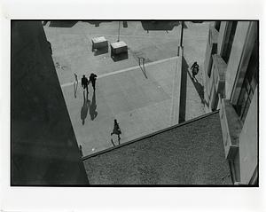 View into courtyard from above