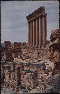 Les six colonnes du temple de Jupiter