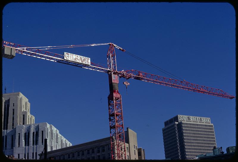 Construction crane, Boston