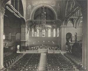Interior view of Trinity Church, nave