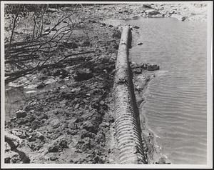 Dam showing pipe only of photograph #27