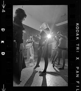 Housewives' belly-dancing class, Roslindale