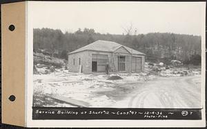 Contract No. 47, Service Building and Head House at Shaft 12, Quabbin Aqueduct, Greenwich, service building at Shaft 12, Hardwick, Mass., Dec. 4, 1936