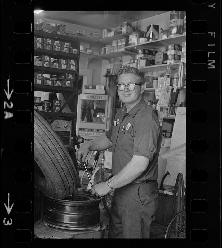 Mechanic working at Noyes Citgo station