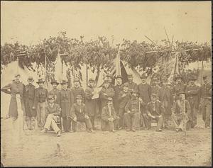 Col. George Hogg and staff 2d New York Heavy Artillery 1st Brigade, 1st Division, 2d Army Corps, Army of the Potomac