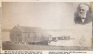 1890 photo shows the Jehiel P. Hodges Boathouse