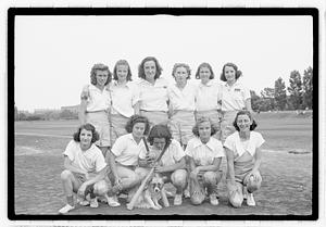 Women's baseball players