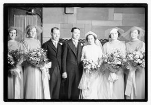 Wedding, daughter of Mrs. Richard Howard taken at Presentation Church Oak Sq. Brighton