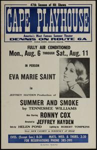 In person Eva Marie Saint in Jeffrey Hayden production of Summer and Smoke by Tennessee Williams