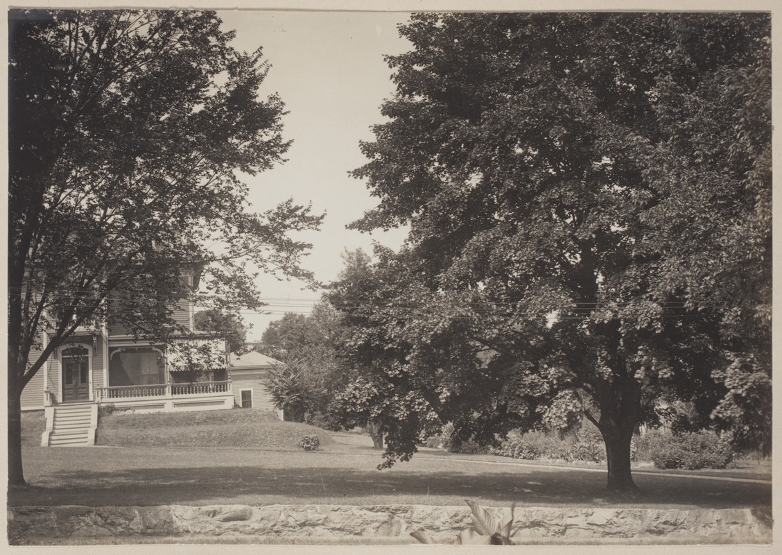 Photograph Album of the Newell Family of Newton, Massachusetts - Plimpton and Newell Residence, 87 Chestnut St. West Newton, Massachusetts -