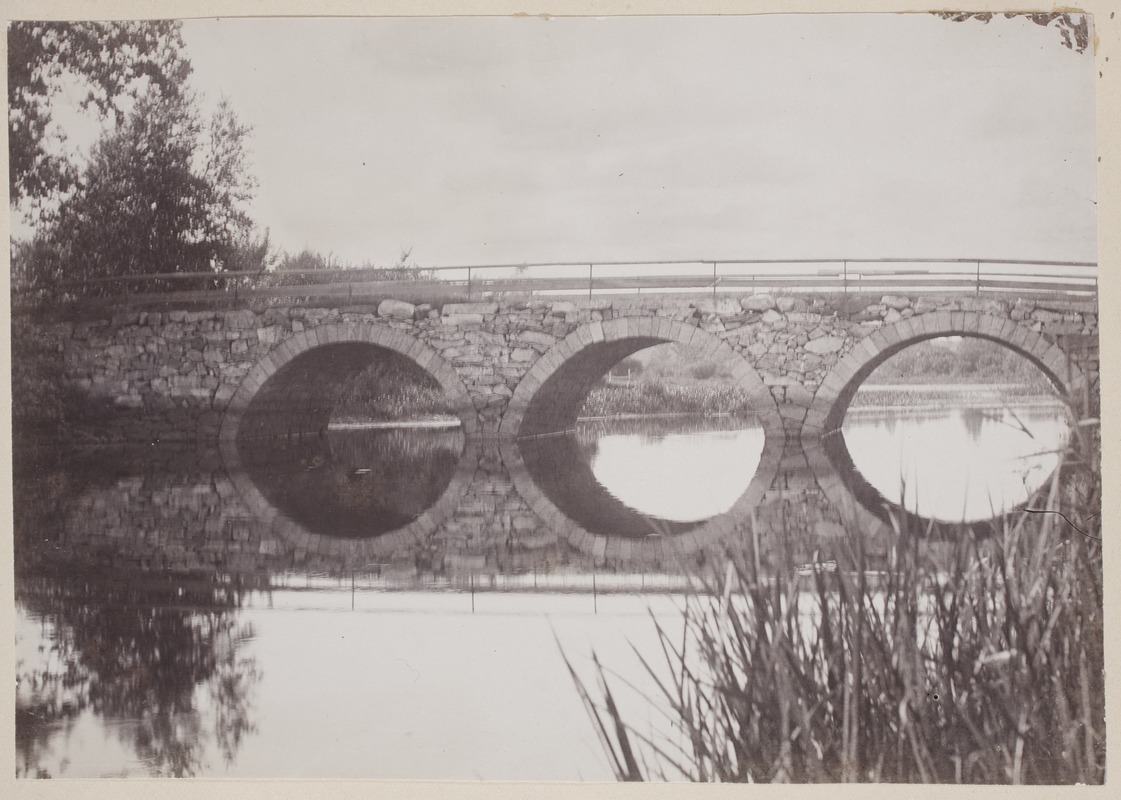 Photograph Album of the Newell Family of Newton, Massachusetts - Bridge over Charles River -