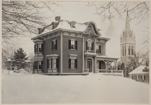 Photograph Album of the Newell Family of Newton, Massachusetts - Plimpton and Newell Residence, 87 Chestnut St. West Newton, Massachusetts -